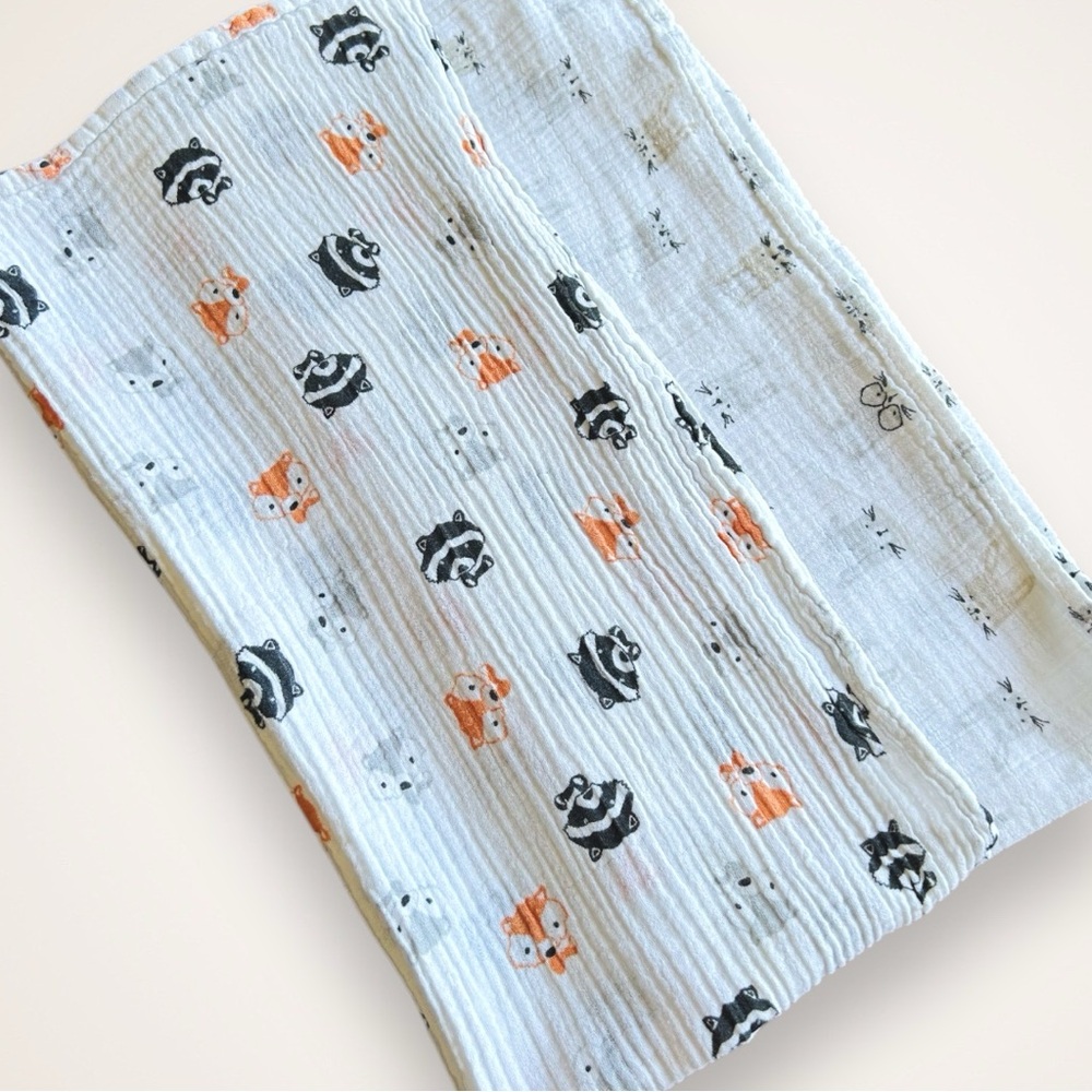 Muslin Animal Print Baby Swaddle Blankets - Set of 2